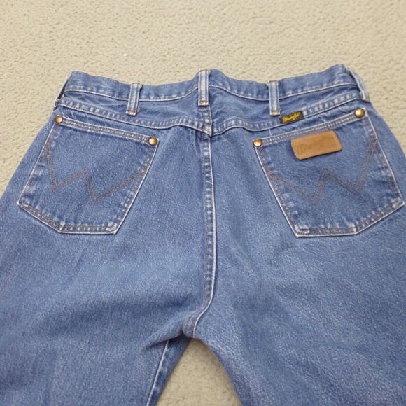 Wrangler Men's Straight Jeans - Blue - Picture 3 of 11